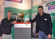 Jan Zantingh and Mischa Hermkens of Cogas Climate Control where they also noticed that electric boilers are in high demand.